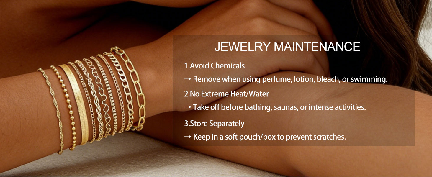 gold bracelet set for women