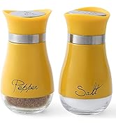 Lonffery Salt and Pepper Shakers Set - Salt Containers for Gifts, Kitchen Decor, Home, RV, Camp, ...