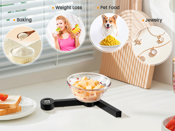compact food scales for kitchen
