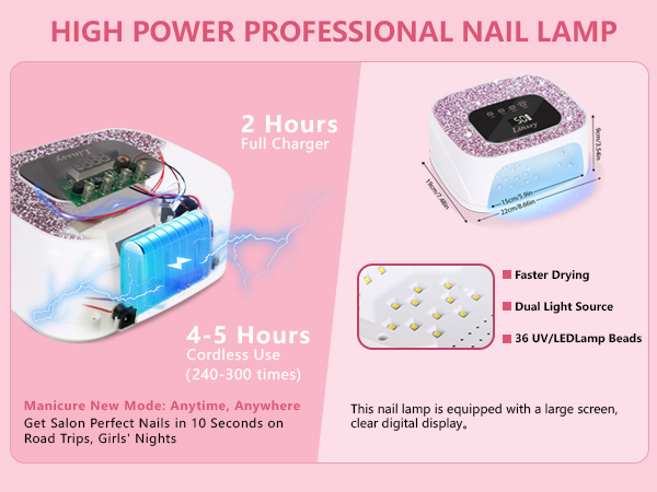 led lamp nails