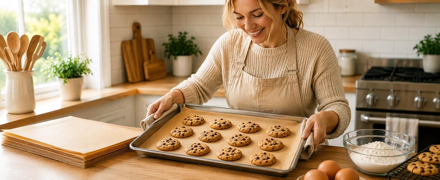 pre-cut unbleached parchment paper