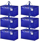 StorageRight Heavy Duty Moving Boxes-Moving Bags with Zipper, Reinforced Handles and Tag Pocket-C...