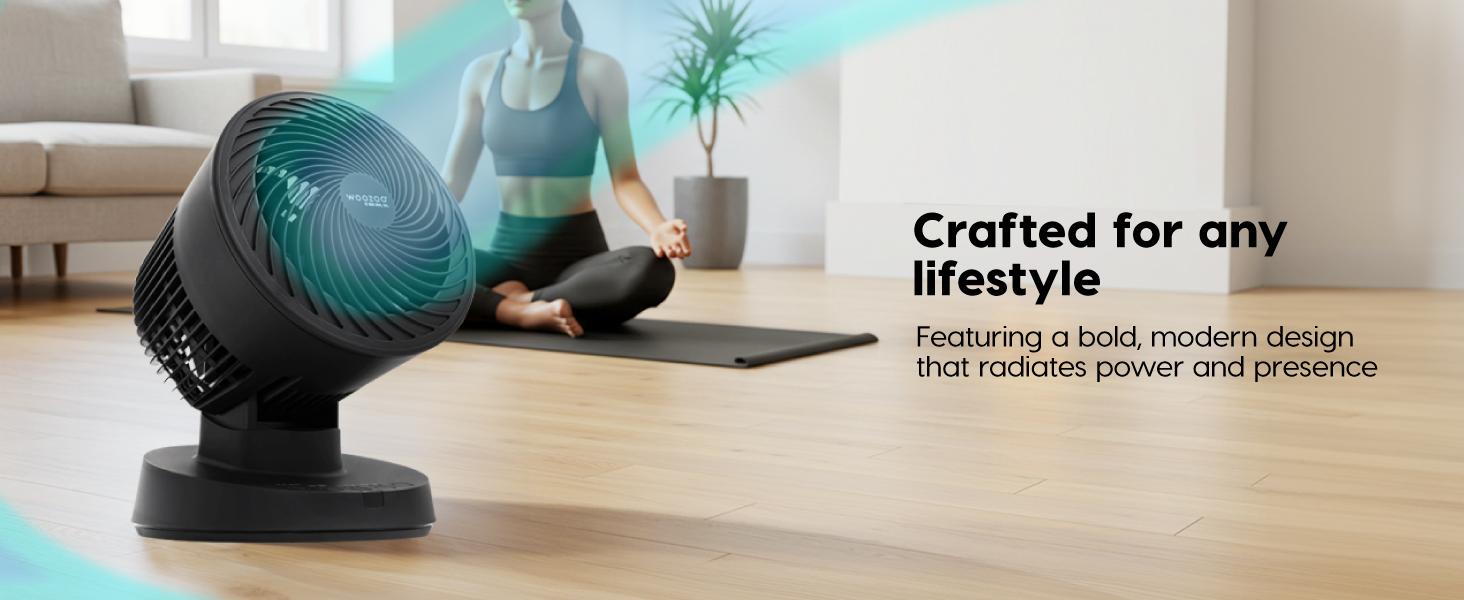 PCF-BC15T, Small Fan for Bedroom, Desk Fan, Oscillation, Remote