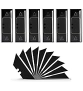 Harita 60 pcs Utility Knife Blades, Blackened SK-2 Razor Blades for Box Cutter Utility Knife, Roo...