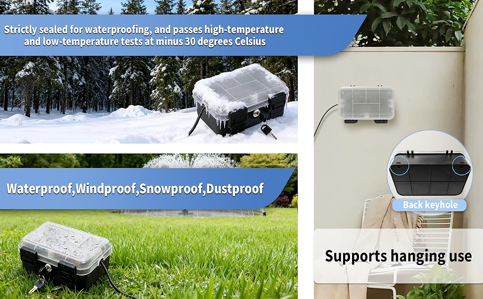 waterproof extension cord box