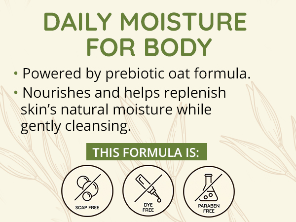 Aveeno Daily Moisture Body Wash prebiotic oat cleanses nourishes replenishes skin moisture hydrates