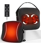 Back Massager with Heat, FSA HSA Eligible, Shiatsu Neck Massagers Deep Tissue Kneading Massage Pi...