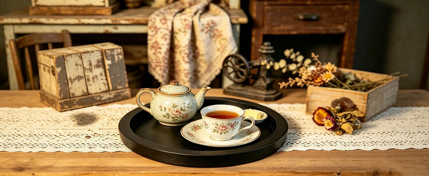 11 inch Round Decorative Tray