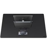 VYAAA Leather Desk Mat, 55"Ã?34.4" Large Mouse Pad, Desktop Protector for Desk, Multifunctional Ke...