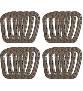 Tactical Carabiner Keychain -12/15/16 Pack Hard Polymer Carabiners D Rings Light Weight Spring Sn...