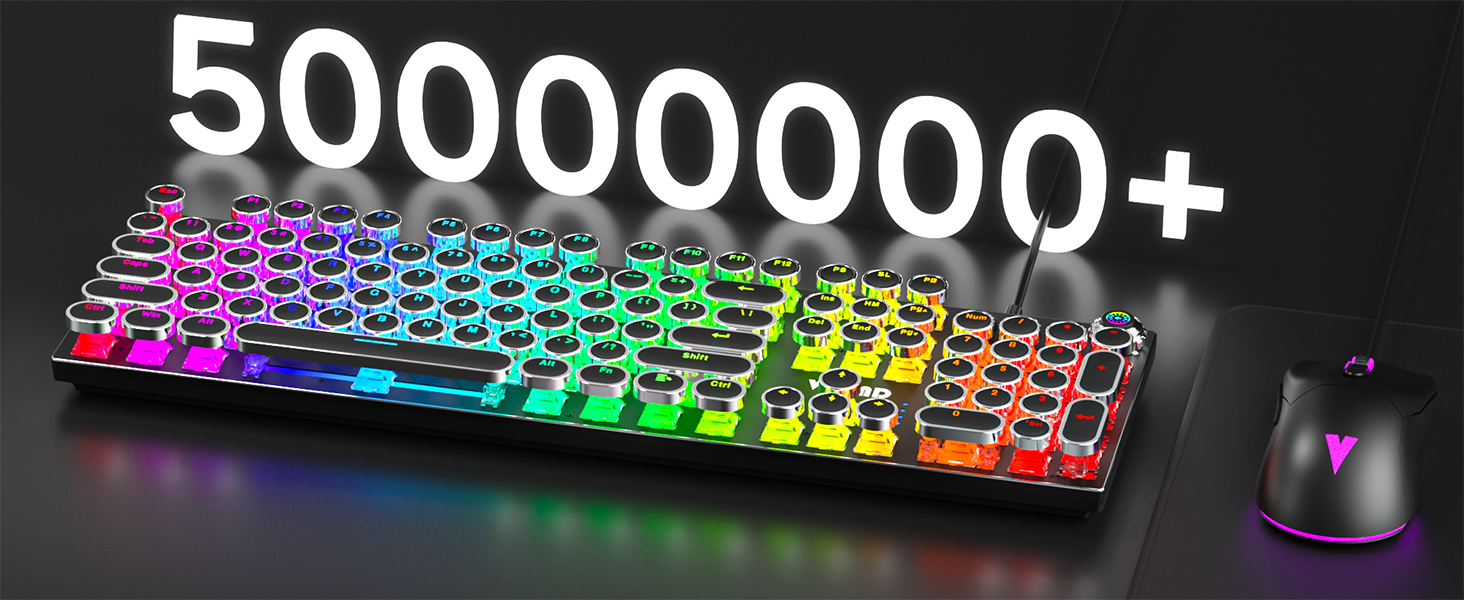 wired mechanical keyboard and mouse