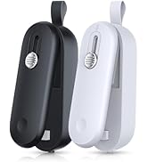 FEPPO 2 Pack Bag Sealer, Mini Bag Sealer 2 in 1 Handheld Chip Bag Sealer Heat Seal and Cutter wit...