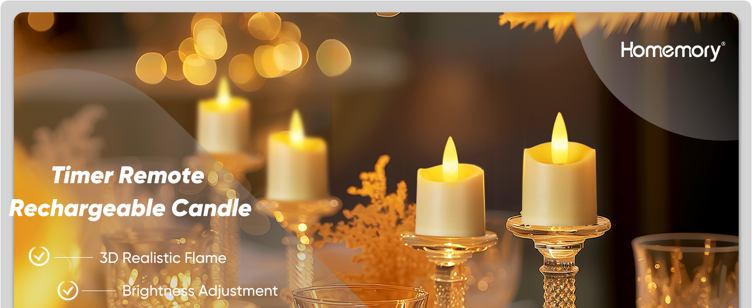 Rechargeable Flameless Votive Candles