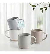 HaWare 13OZ Coffee Mugs Set of 4, Stoneware Coffee Cups, Ceramic Latte Mug for Man, Woman, Dad, M...