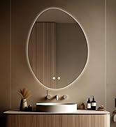 WallBeyond LED Bathroom Mirror with Lights, 24 x 32 Inch Led Bathroom Vanity Mirror for Wall, Ant...
