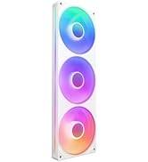 NZXT F360 RGB Core - 360mm Single-Frame Fan Unit with 3 x 120mm RGB Fans - Speed &amp; Lighting Contr...
