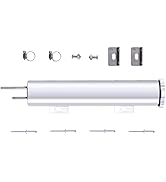 FGJQEFG 2 x 10 Inches Universal Radiator Coolant Overflow Puke Tank Bottle Catch Can Polished Sta...