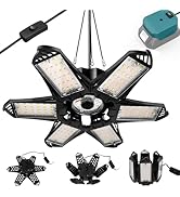 LIVOWALNY LED Work Light for Makita 18V Battery, Cordless 68W 6800LM LED Flood Light Battery Ligh...