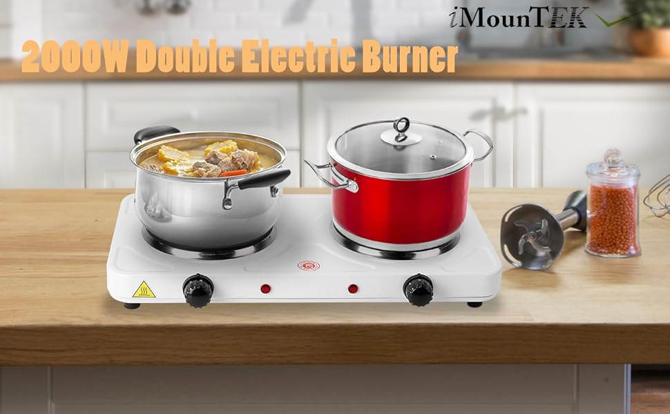 2000W Double Electric Burner