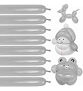 260 Balloons 100 pcs: Skinny Silver Balloons for Wedding, Birthday Parties