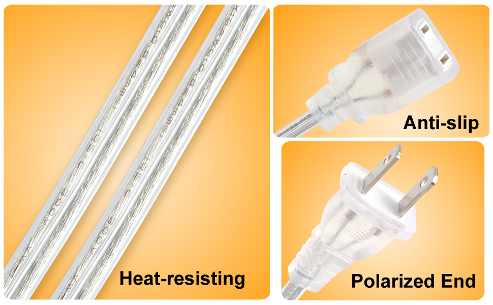 clear extension cord indoor thin