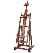Adjustable H-Frame Wooden Easel