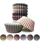 300PCS Gradient Cupcake Liners Medium Cupcake Cups 6 Designs Standard Cupcake Papers Baking Cups ...