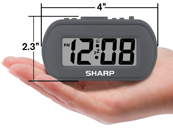 Bedroom, nightstand, bathroom, office, kids room, den- will fit almost anywhere you need a clock!