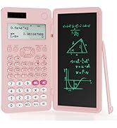 Rechargeable Scientific Calculator for Students, Pink 991ES MAX Foldable Science Calculator with ...