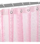 ZEMAHOME EVA 3D Pink/Magenta Flower Plastic Shower Curtain Liner - Premium Light Weight 72" x 72"...