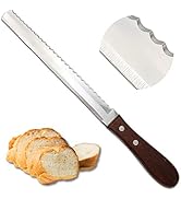 Serrated Bread Knife, 2in1 Double Sided [Made in Japan] Sharp 8 Inch Power Blade Japanese Bread K...