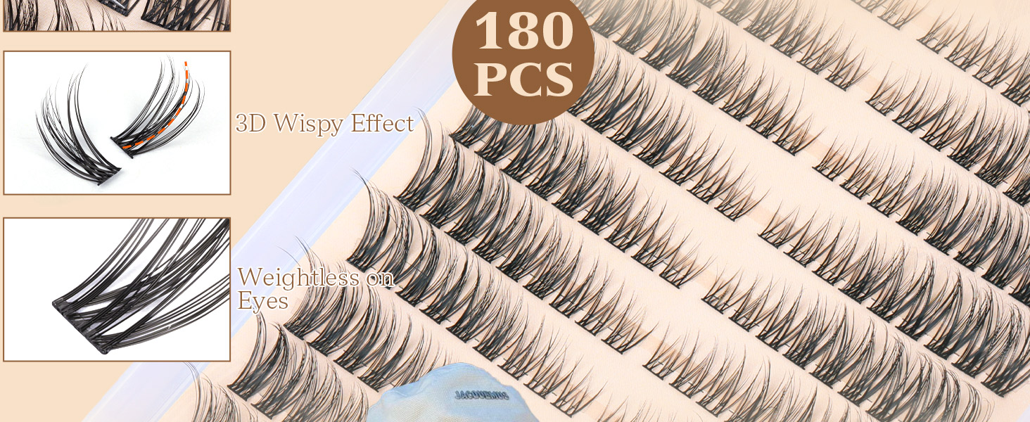 Natural lash clusters wispy eyelash cluster lashes extensions