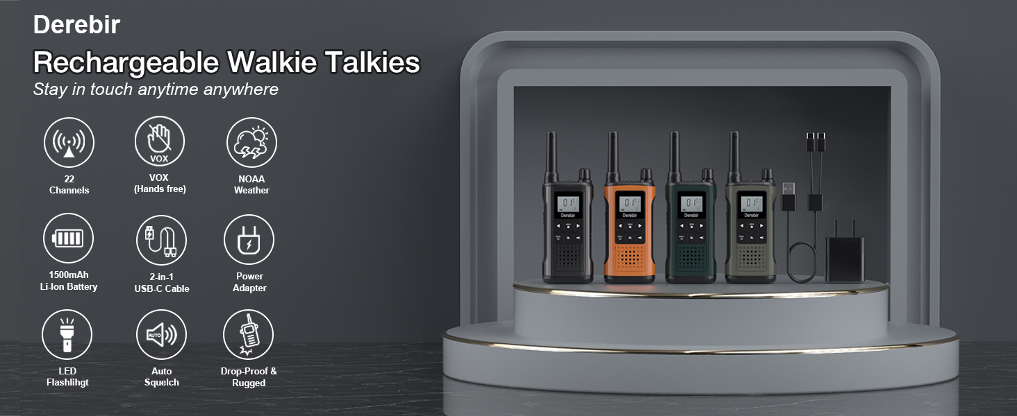 walkie talkies