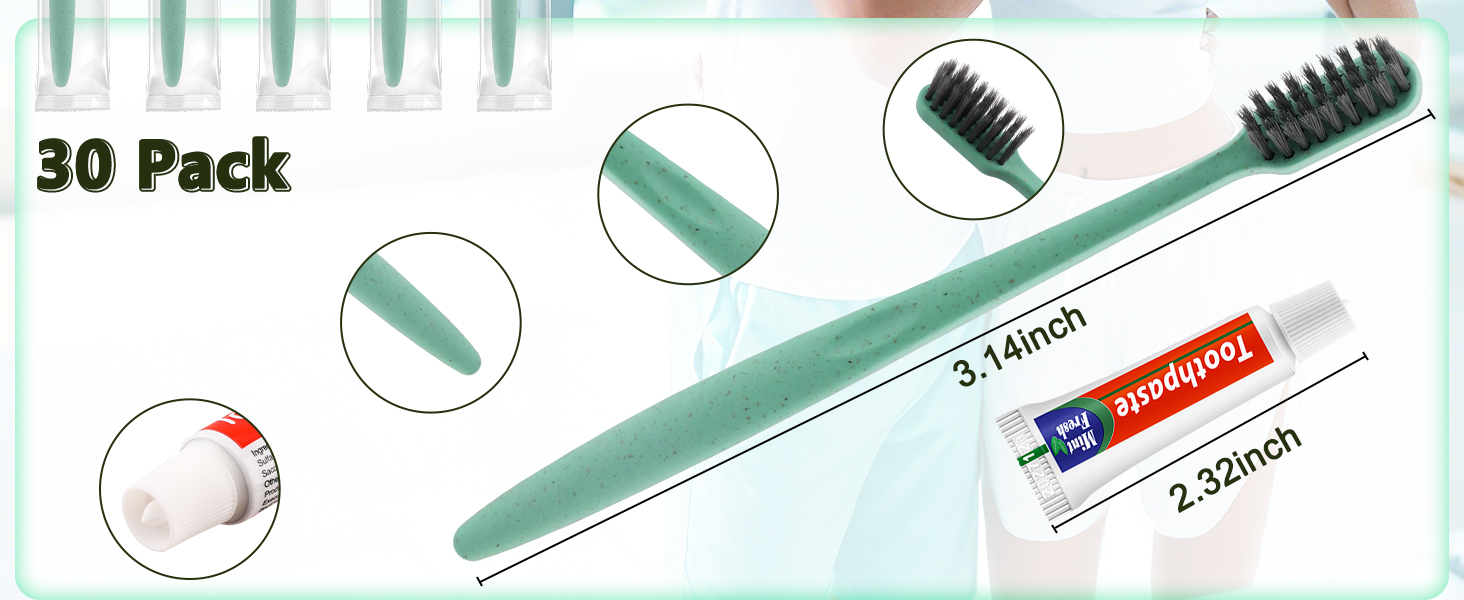 Disposable Toothbrushes with Toothpaste
