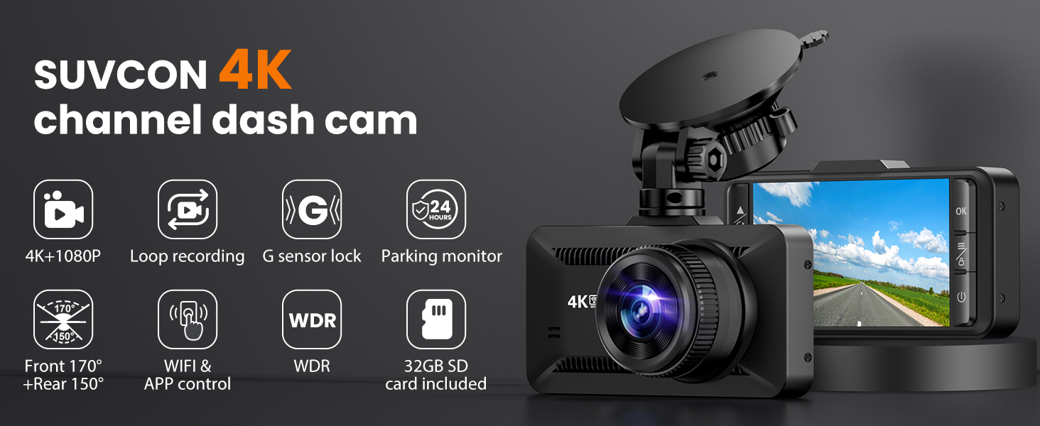 dash cam front and rear