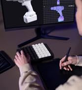 Koolertron One Handed Mechanical Gaming Keyboard, 48 Keys Fully Programmable Mini USB Macro Keybo...