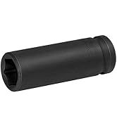 Jetech 18mm Deep Impact Socket Single - 1/2" Drive, 6-Point Metric, Chrome Molybdenum Steel (Cr-M...