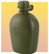 M-Tac 1 Quart Plastic Canteen 34 Oz /1L - Army Military Water Bottle for Hiking Camping Airsoft B...