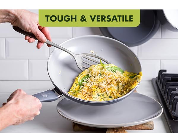 GreenPan, Valencia Pro, Healthy Ceramic Nonstick, Cookware, set, induction, durable, glass lids