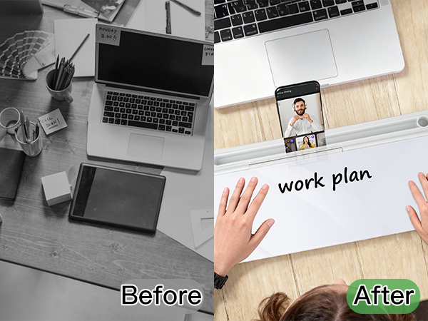 desktop white board dry erase