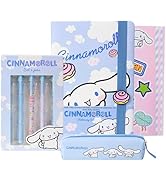 Get Trend Hello Kitty Cinnamoroll Stationary Set Cute Notebook Ball Point Pens Kawaii Pencil Case...