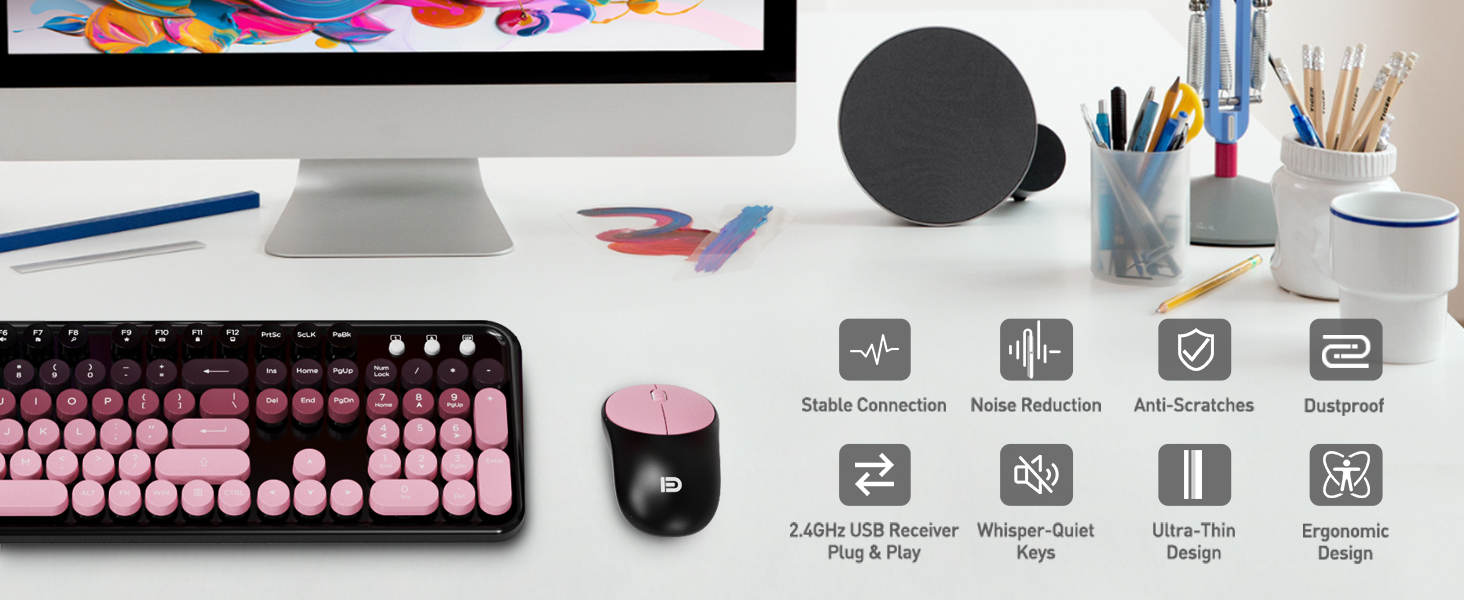 wireless mouse and keyboard combo