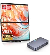 JSAUX FlipGo Lite 15.6'' Portable Monitor with 12 in 1 USB Laptop Docking Station