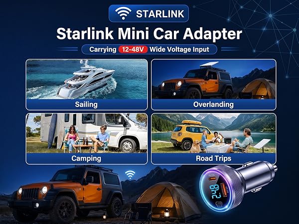 starlink mini car adapter