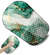 Ergonomic Mouse Pad with Wrist Rest Support, Mousepad with Comfortable Memory Foam Wrist Rest and...