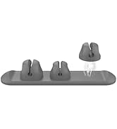 Magnetic Silicone Cable Clips with No-Residue Strong Adhesive – Desk, Under-Desk, Nightstand, Wal...