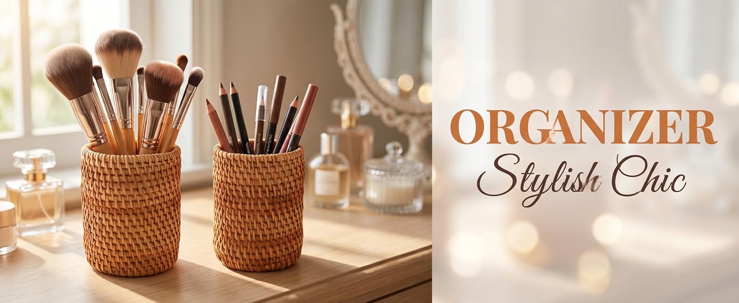 Rattan Pencil Holder