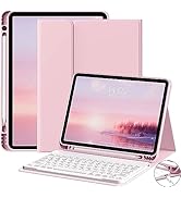 GKABXY Keyboard Case for iPad Air 5th Gen 2022/ 4th Gen 2020 10.9 Inch, Detachable Wireless Bluet...