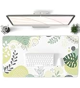 QIYI Large Mouse Pad for Desk, Boho Computer Desk Mat for Keyboard and Mouse, Non-Slip Rubber Bas...