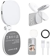 K&F CONCEPT Magnetic Selfie Light with 360°Rotation & Mirror